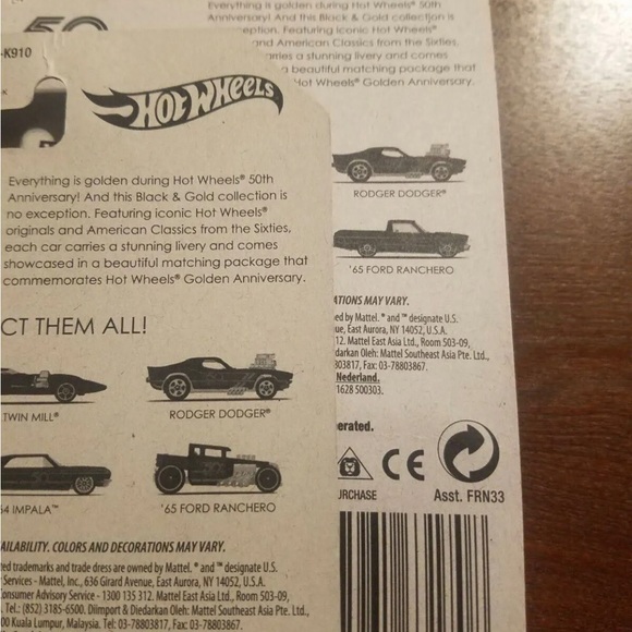 Hot Wheels 50th Anniversary Bone Shaker 3 Error Cards - Picture 11 of 11